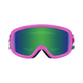 Youth Goggles Smith Snowday Vivid Pink Hearts - Green Sol - X Mirror - Genetik Sport